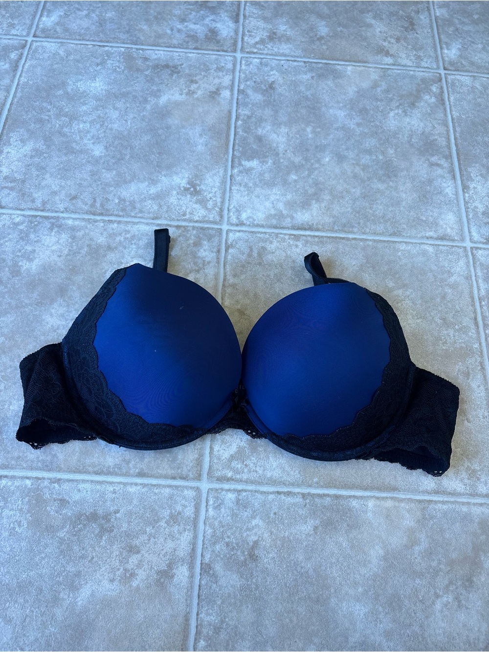 torrid Navy and Black Lace Bra